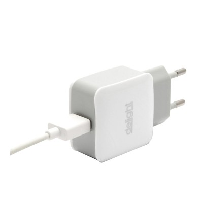 Incarcator Delight, 1 x USB, 1.2 A, Alb foto