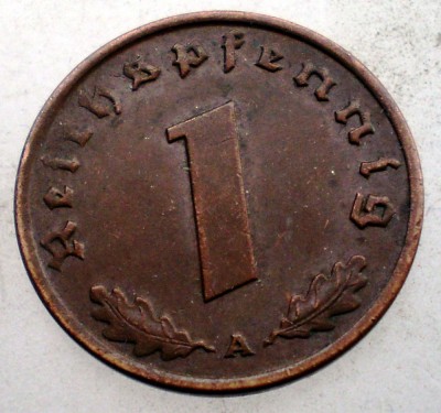 2.458 GERMANIA 1 REICHSPFENNIG 1937 A foto