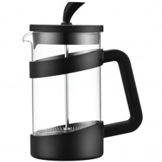 Presa de cafea franceza Kinghoff KH 1398, 600 ml, Bol de sticla, Negru foto