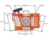 Demaror drujba Husqvarna 362, 365, 371, 372