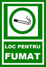 Placuta loc de fumat foto