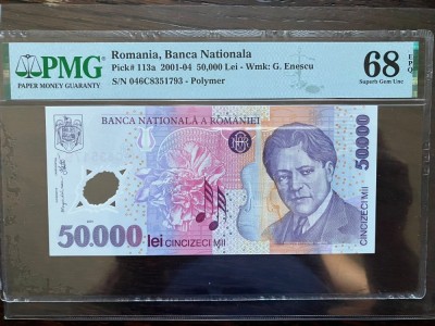 50.000 lei Polimer 2004 PMG 68 foto