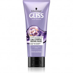 Schwarzkopf Gliss Blonde Hair Perfector masca de par regeneratoare pentru iluminarea părului sau pentru părul cu șuvițe 200 ml