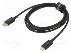 Cablu Apple Lightning la USB C 1m 20W negru BASEUS