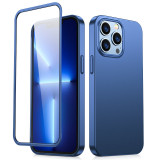 Husă Completă Joyroom 360 Față și Spate Pentru IPhone 13 Pro + Protector De Ecran Din Sticlă Călită Albastru (JR-BP935 Albastru) JR-BP935 BLUE