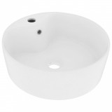Cumpara ieftin Chiuveta de lux cu preaplin, alb mat, 36 x 13 cm, ceramica