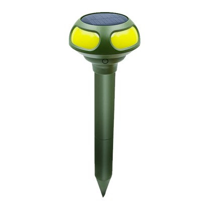 Aparat cu Ultrasunete/Vibratii Anti cartite 360&amp;deg;, soareci de pamant, soareci de camp, serpi, popandai si alti daunatori de pamant, Incarcare solara foto