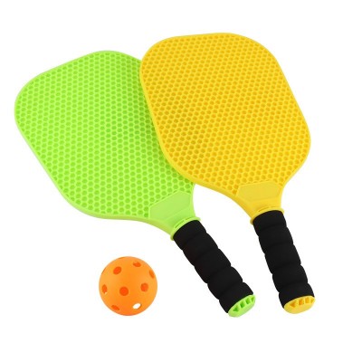 Set Joc de Ping-Pong, Flippy, 2 Palete, 1 Minge, Galben/Verde foto