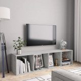 VidaXL Bibliotecă/Comodă TV, gri beton, 143x30x36 cm 800265