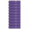 vidaXL Prosoape Baie 10 Buc Violet 100x150 cm, 100% Bumbac, 360 g/m&sup2; - Absorbante, Lavabile