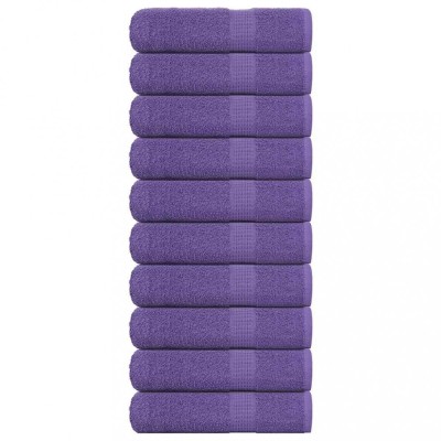 vidaXL Prosoape de baie 10 buc Violet 100x150 cm 360 g/m&amp;sup2; 100% bumbac foto