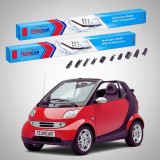 Cumpara ieftin Ștergătoare Smart Fortwo Cabrio 450 2001-2004 | Set Față Flat Premium &ndash; TeamCar&reg;