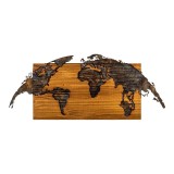 Cumpara ieftin Decoratiune de perete Mable, Pako World, Lemn de pin, Natural, 83x3x38 cm