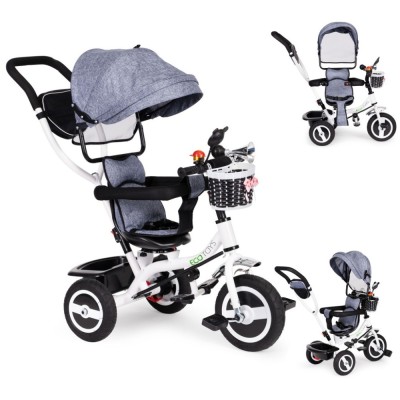 Tricycle tricycle tricycle swivel awning with durable tyres grey foto