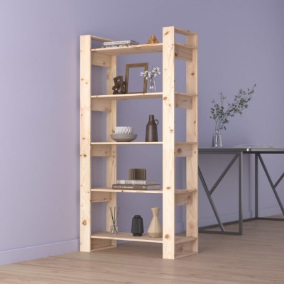 vidaXL Bibliotecă/Separator cameră, 80x35x160 cm, lemn masiv de pin foto