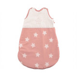 Sac de dormit de vara 0-6 luni Stars Pale Blush, Lorelli