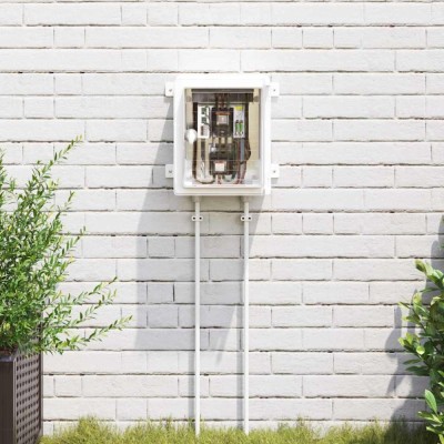 vidaXL Cabinet de Control Gri 25 x 13 x 30 cm Plastic ABS 4106507 foto