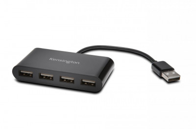 HUB extern KENSINGTON, porturi USB: USB 2.0 x 4, conectare prin USB 2.0, cablu foto