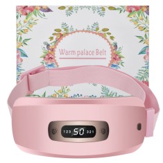 Aparat centura abdominala pentru incalzire si masaj, alina durerile menstruale, abdominale si lombare, portabila, 3 trepte de vibromasaj, si 3 nivelur