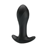 Dop Anal Cu Vibratii Massager, Negru, 10.5 cm, Pretty Love