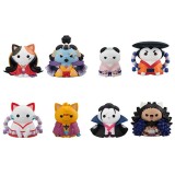 Figurina One Piece Mega Cat Project Trading Figure NyanPieceNyan! Ver Luffy in Wano Kuni 3 cm, Megahouse