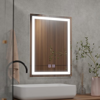 Oglinda LED Rectangulara, 50x70cm, RADIANTE Touch, Sistem Dezaburire, Dimabila ModernLight Concept foto