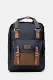 Doughnut rucsac Macaroon Large Happy Camper culoarea bleumain, mare, neted, D011HA-0070