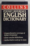 COLLINS POCKET REFERENCE , ENGLISH DICTIONARY by PATRICK HANKS , 1989 * TEXT IN LIMBA ENGLEZA