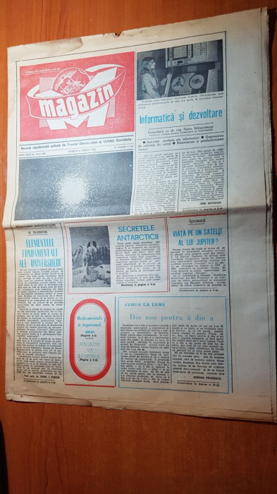 magazin 2 aprilie 1983-sah,articol despre gari kasparov