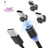 Cablu de incarcare Magnetic cu 3 conectori: USB-C, Micro-USB, Lightning