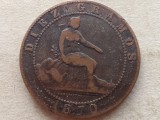 SPANIA-10 CENTIMOS 1870