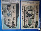 Franta , GRUP DOUA CARTI POSTALE NECIRCULATE , ANII 1920,Castele din Franta , verso reclama la produse medicale POTUBERAGE