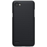 Husa lg leon h324 nillkin frosted shield negru + folie de protectie, Flippy