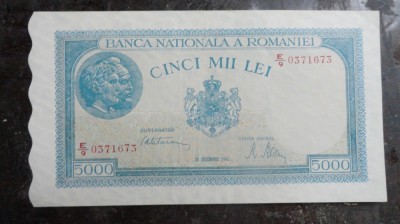 BANCNOTA 5000 LEI UNC ! foto
