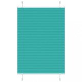 vidaXL Jaluzea plisată verde petrol 90x100cm Lățime țesătură 89,4 cm