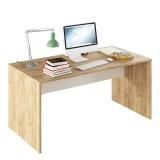 Cumpara ieftin Birou mdf natur stejar alb artisan Rioma 160x80x76 cm