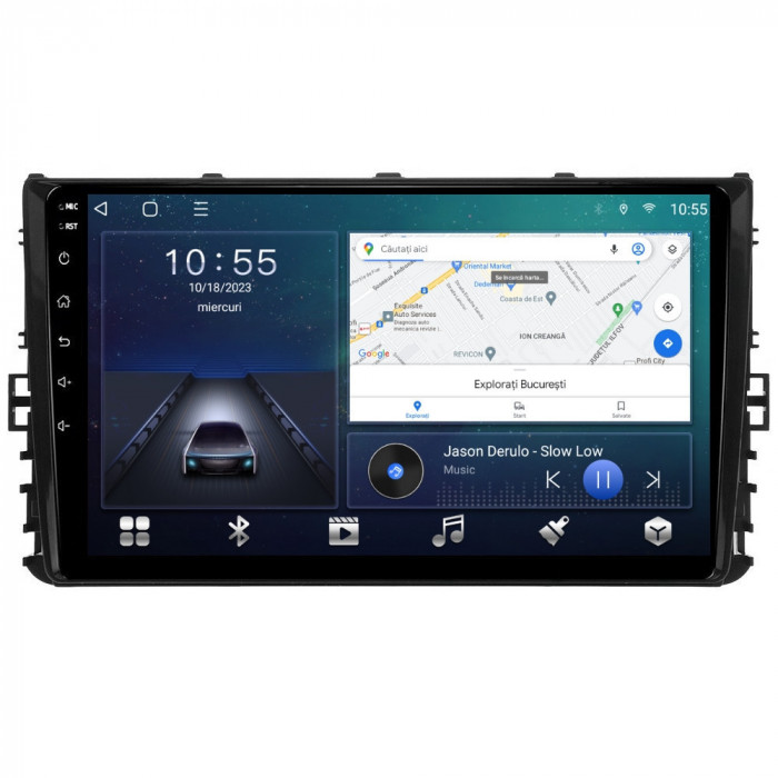 Navigatie dedicata cu Android VW Taigo dupa 2021, 2GB RAM, Radio GPS Dual Zone,