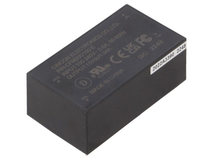 Convertor AC/DC 20W 15VDC CFM20S150-E