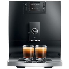 Espressor automat Jura C8 Piano Black (EA), rasnita conica Professional Aroma Grinder, extractie prin pulsare, sistem automat spumare, compact, afisaj