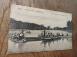 SIBIU , LACUL DUMBRAVENI * ANIMATA * CARTE POSTALA, CCA 1925