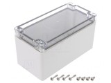 Carcasă universală gri 80x160x85 mm IK08 EURONORD