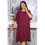 Rochie din Voal Karola Bordo - 54Marimea