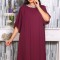 Rochie din Voal Karola Bordo - 58Marimea