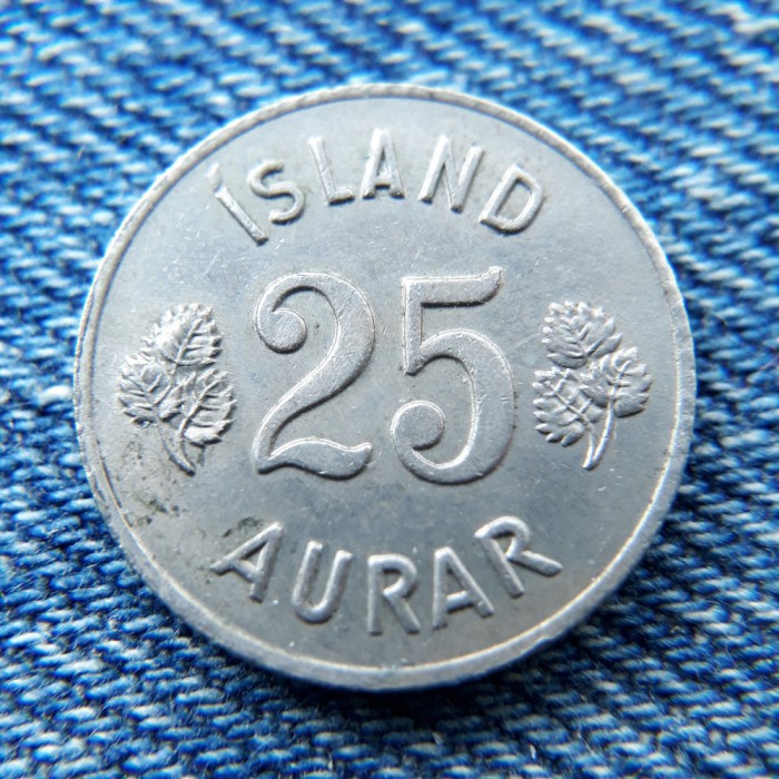 1B - 25 Aurar 1966 Islanda