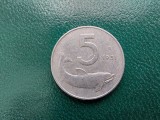 Moneda 5 lire 1951 Italia.