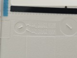 Rama Display Laptop, Dell, Vostro 5501, P102F, P102F001, 054V8, 0054V8, alba cu ornamente gri deschis