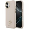 Husa MagSafe pentru Apple iPhone 17, Guess, Grained Strass Logo, Roz