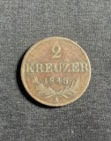 Moneda 2 kreuzer 1848 A Austria, Europa