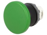 Comutator 22mm Verde cu Acționare prin Apăsare