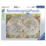 Puzzle Harta istorica, 1500 piese, Ravensburger